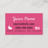 Perfectly Posh tie dye business card design Visitenkarte (Rückseite)