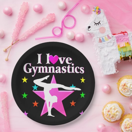 PERFEKT 10 GYMNAST PAPPTELLER (Party)