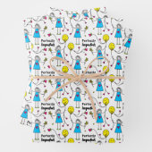 Perfekt 1 A_Wrapping Paper Geschenkpapier Set (Beispiel)