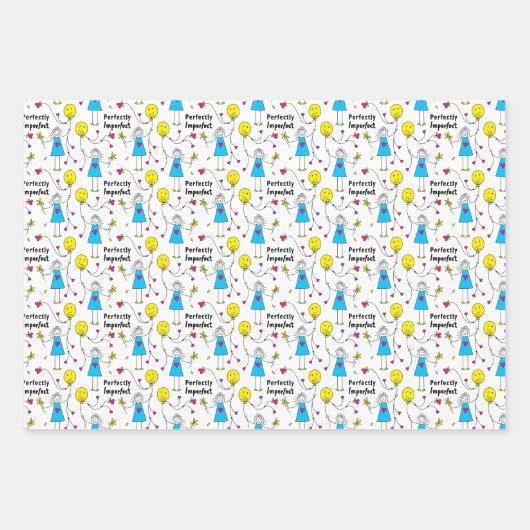 Perfekt 1 A_Wrapping Paper Geschenkpapier Set (Vorderseite)