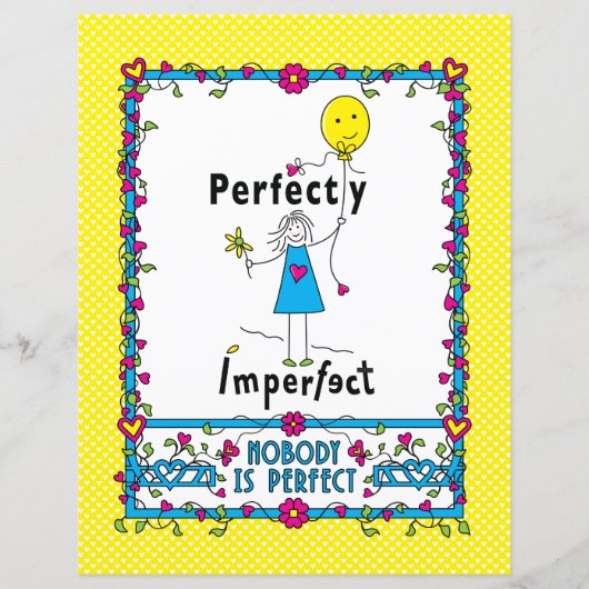 Perfekt 1_flaches Papier Blatt 8.5x11" (Vorderseite)