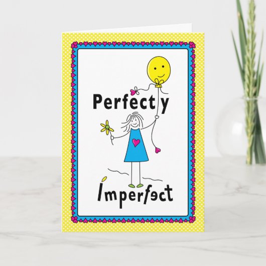 Perfekt 1_Greeting Card 5"x7" Karte (Vorderseite)