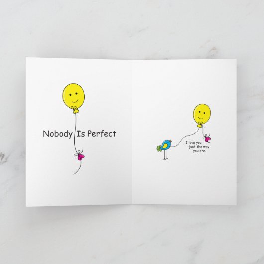 Perfekt 1_Greeting Card 5"x7" Karte (Innenseite)