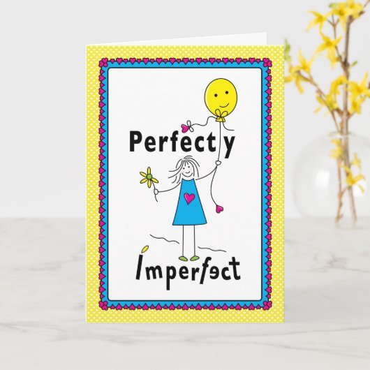 Perfekt 1_Greeting Card 5"x7" Karte (Gelbe Blume)