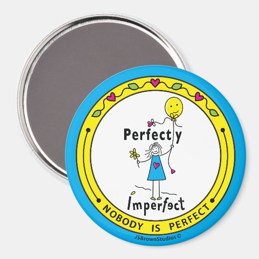 Perfekt 1_Round Magnet 3" (Vorderseite/Rückseite)