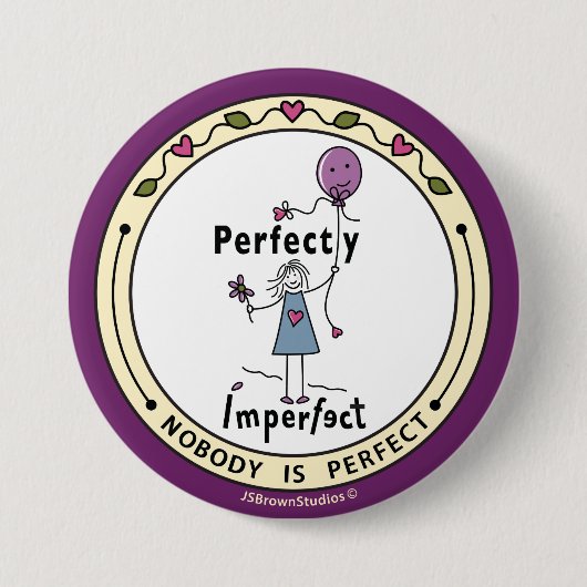 Perfekt 1A_Round Button Button 3" (Vorderseite)