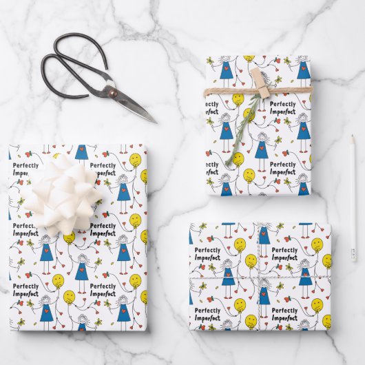 Perfekt 1B_Wrapping Paper Geschenkpapier Set (Vorderseite)