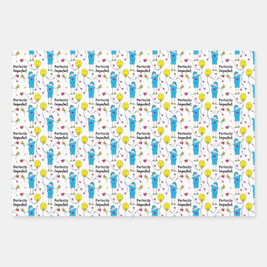 Perfekt 2 A_Wrapping Paper Geschenkpapier Set (Vorderseite 2)