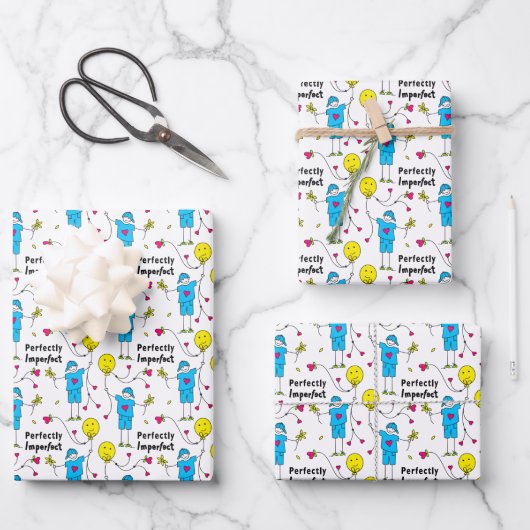 Perfekt 2 A_Wrapping Paper Geschenkpapier Set (Vorderseite)