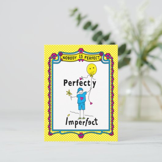 Perfekt 2_ postkarte (Stehend Vorderseite)