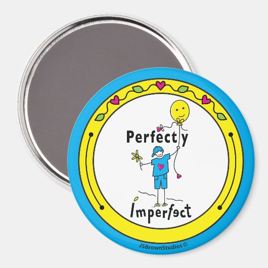 Perfekt 2_Round Magnet 3" (Vorderseite/Rückseite)