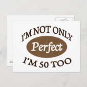 Perfekt 50 Jahre alt Postkarte (Vorne/Hinten)