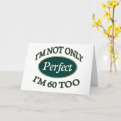 Perfekt 60 Jahre alt Karte (Gelbe Blume)