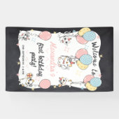 Perfekt: Cat Theme 1. Geburtstag Party Banner (Horizontal)