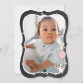 Perfekt: Cat Theme 1. Geburtstag Party Einladung (Rückseite)