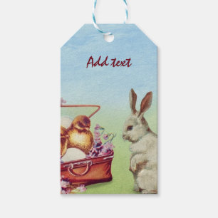 Perfekt, Cool Frohe Ostern Vintage Geschenkanhänger