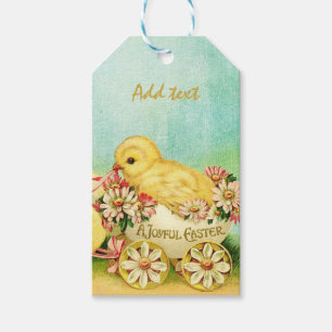Perfekt, Cool Frohe Ostern Vintage Geschenkanhänger