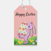 Perfekt, Cool glücklich Ostern, glücklich, sonnig Geschenkanhänger (Rückseite)