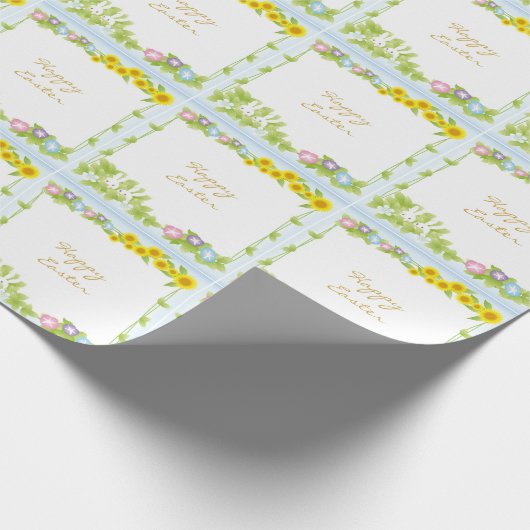 Perfekt, Cool glücklich Ostern, glücklich, sonnig Geschenkpapier (Ecke)