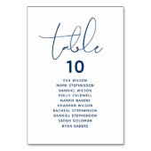 Perfekt Elegante Hochzeitstorte Tischnummer (Rückseite)