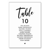 Perfekt Elegante Hochzeitstorte Tischnummer (Vorderseite)