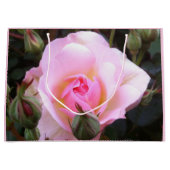 Perfekt Englisch Rosa Rose Große Größe Geschenktüte (Vorderseite)