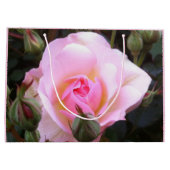 Perfekt Englisch Rosa Rose Große Größe Geschenktüte (Rückseite)
