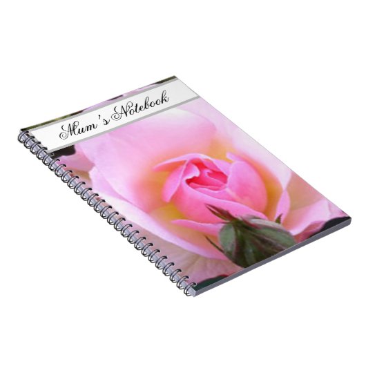 Perfekt Englisch Rosa Rose Notizblock (Rechte Seite)