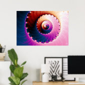 Perfekt - Fraktal Art Poster (Heimbüro)