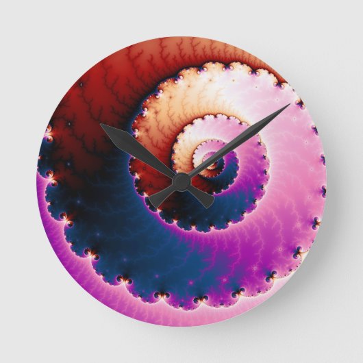 Perfekt - Fraktal Art Runde Wanduhr (Vorderseite)