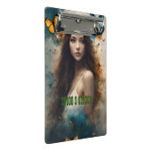 Perfekt für den On-the-Go Hinweis Mini Klemmbrett (Schrägansicht)