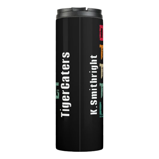 perfekt für eine soziale Ansammlung. Thermosbecher (Rückseite)