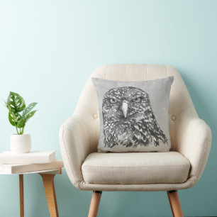Perfekt für kühne, gemütliche Räume Owl Wasserfarb Kissen
