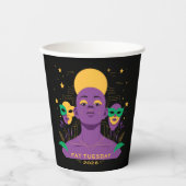 Perfekt für Mardi Gras 2026 Pappbecher (Vorderseite)