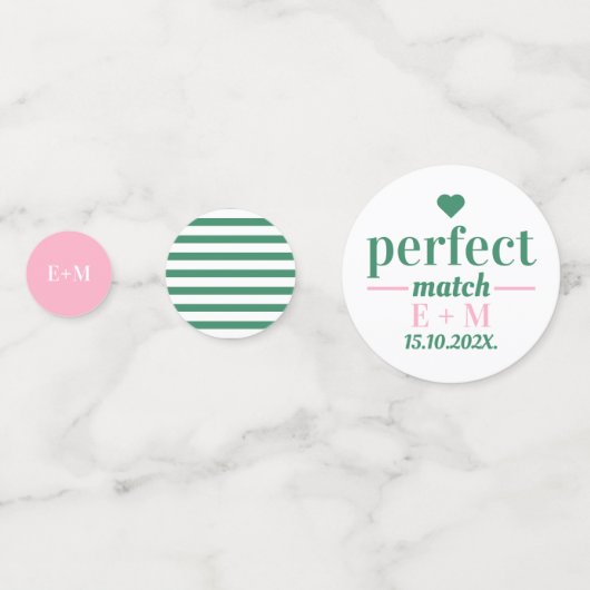 Perfekt für Match Tennis Country Club Brautparty Konfetti (Vorderseiten)