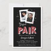 Perfekt für Paare Spielen Dusche Einladung (Vorderseite)