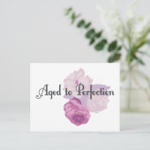 Perfekt gealtert! postkarte (Stehend Vorderseite)