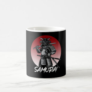 Perfekt geehrter Samurai Retro - Schwarz und Weiß Kaffeetasse