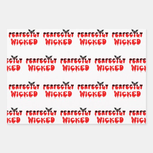 Perfekt geficktes Halloween Geschenkpapier Set (Vorderseite 2)