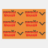 Perfekt geficktes Halloween Geschenkpapier Set (Vorderseite)