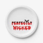 Perfekt geficktes Halloween Pappteller (Vorderseite)