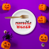 Perfekt geficktes Halloween Pappteller