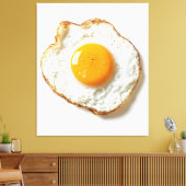 Perfekt gefriertes Ei mit knusprigen Kanten und Go Leinwanddruck (Insitu (Wohnzimmer))