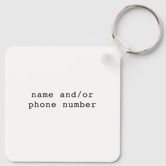 Perfekt gefriertes Ei mit knusprigen Kanten und Go Schlüsselanhänger (Rückseite)