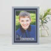 Perfekt Gerahmtes Foto Einladung (Stehend Vorderseite)