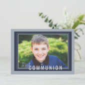 Perfekt Gerahmtes Foto Einladung (Stehend Vorderseite)