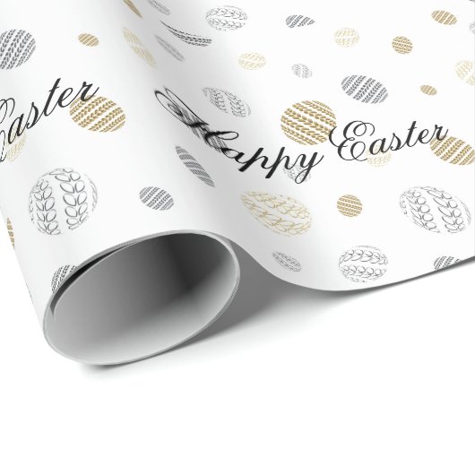 Perfekt glückliche Ostern, Eier Geschenkpapier (Rolleneckpunkt)