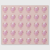 Perfekt glückliche Ostern, rosa Eier Geschenkpapier (Flach)