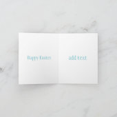 Perfekt glücklicher Osterhase Ankündigung (Innenseite)