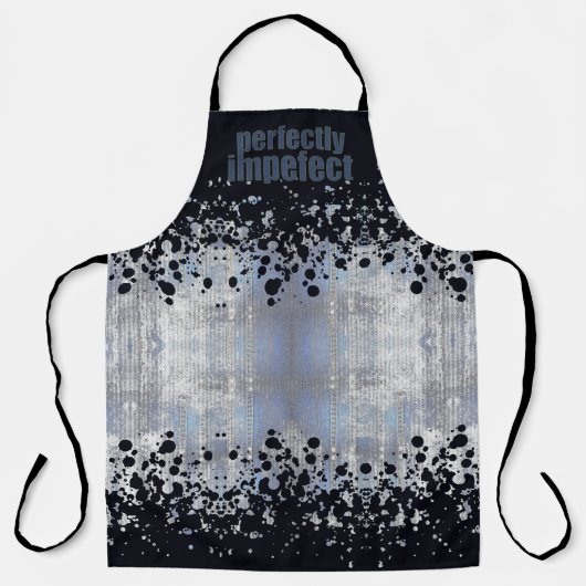 PERFEKT | Grunge | Denim Typografie | Schürze (Vorderseite)